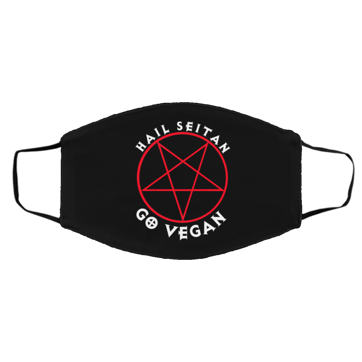 Hail Seitan Go Vegan Face Mask