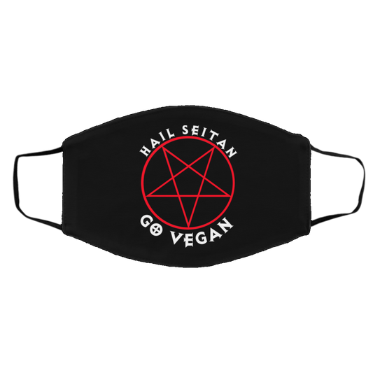 Hail Seitan Go Vegan Face Mask
