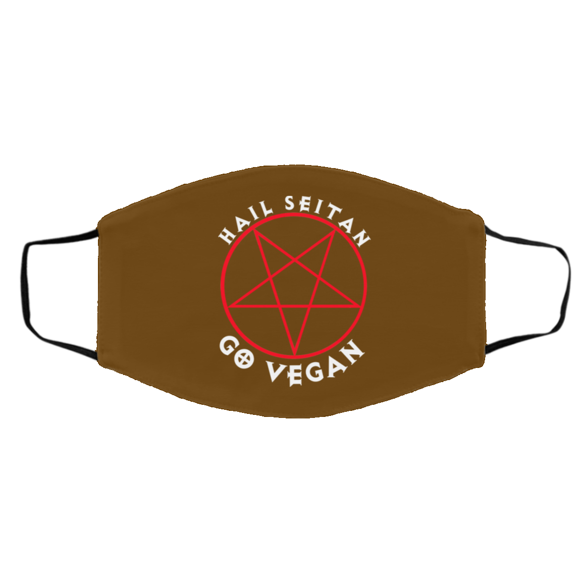 Hail Seitan Go Vegan Face Mask