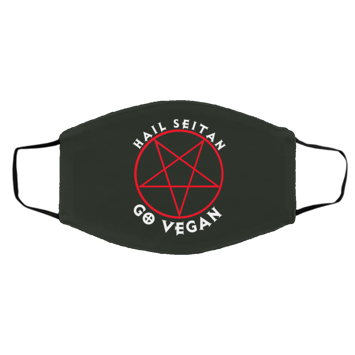 Hail Seitan Go Vegan Face Mask