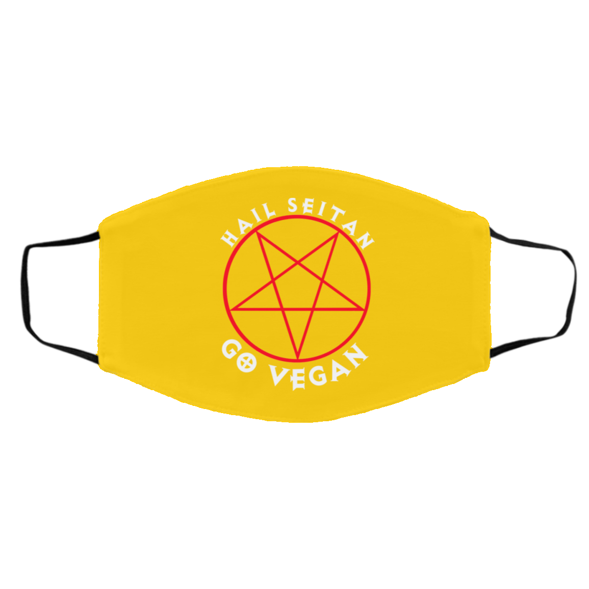 Hail Seitan Go Vegan Face Mask