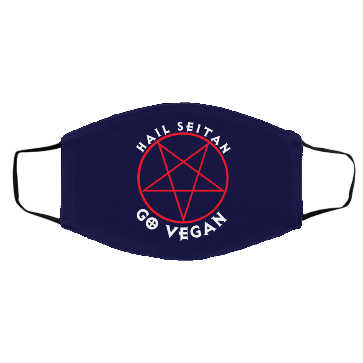 Hail Seitan Go Vegan Face Mask