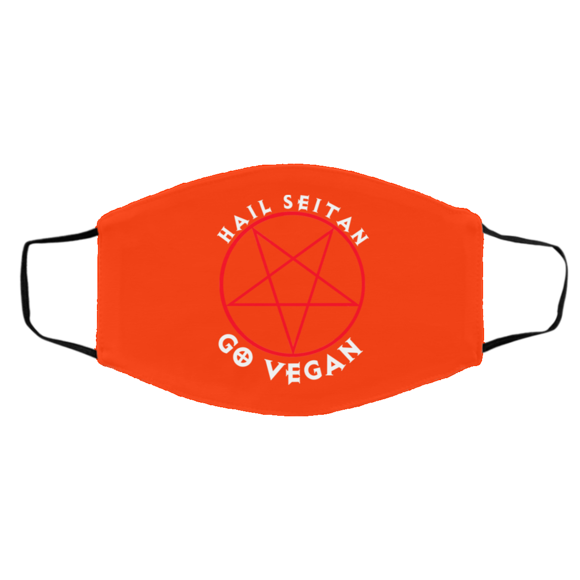 Hail Seitan Go Vegan Face Mask