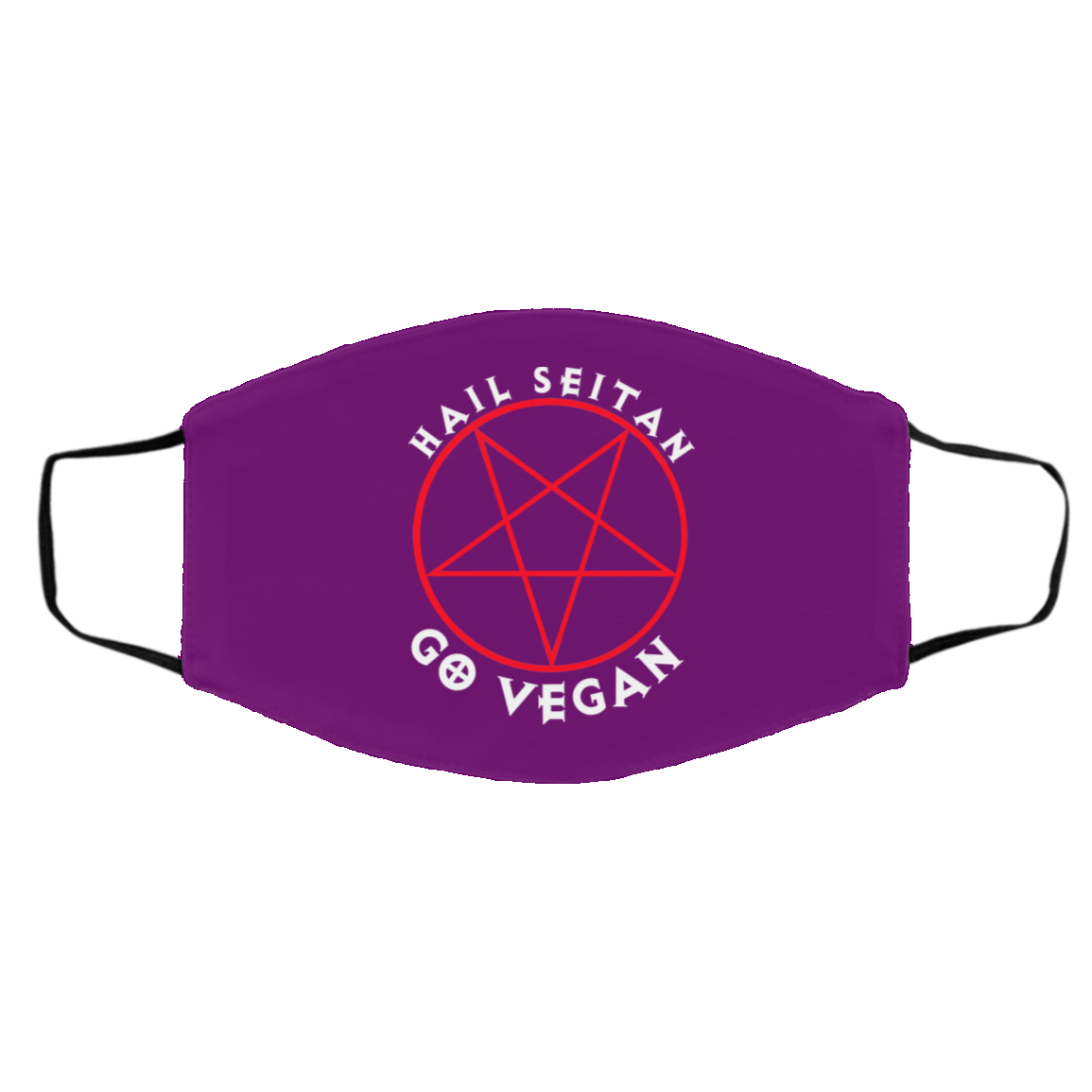 Hail Seitan Go Vegan Face Mask