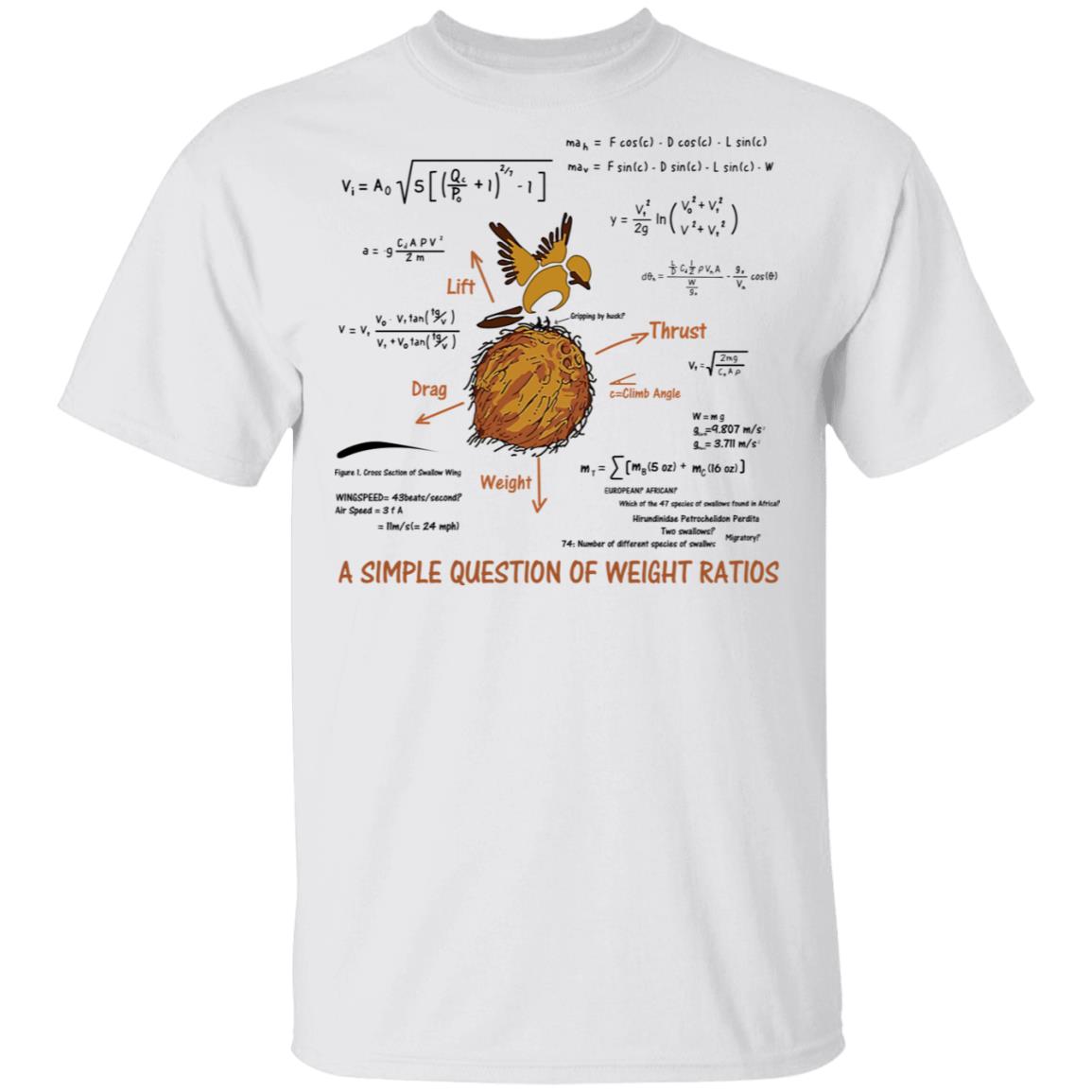 A Simple Question Of Weight Ratios Funny Math Teacher Shirt, Hoodie, Tank