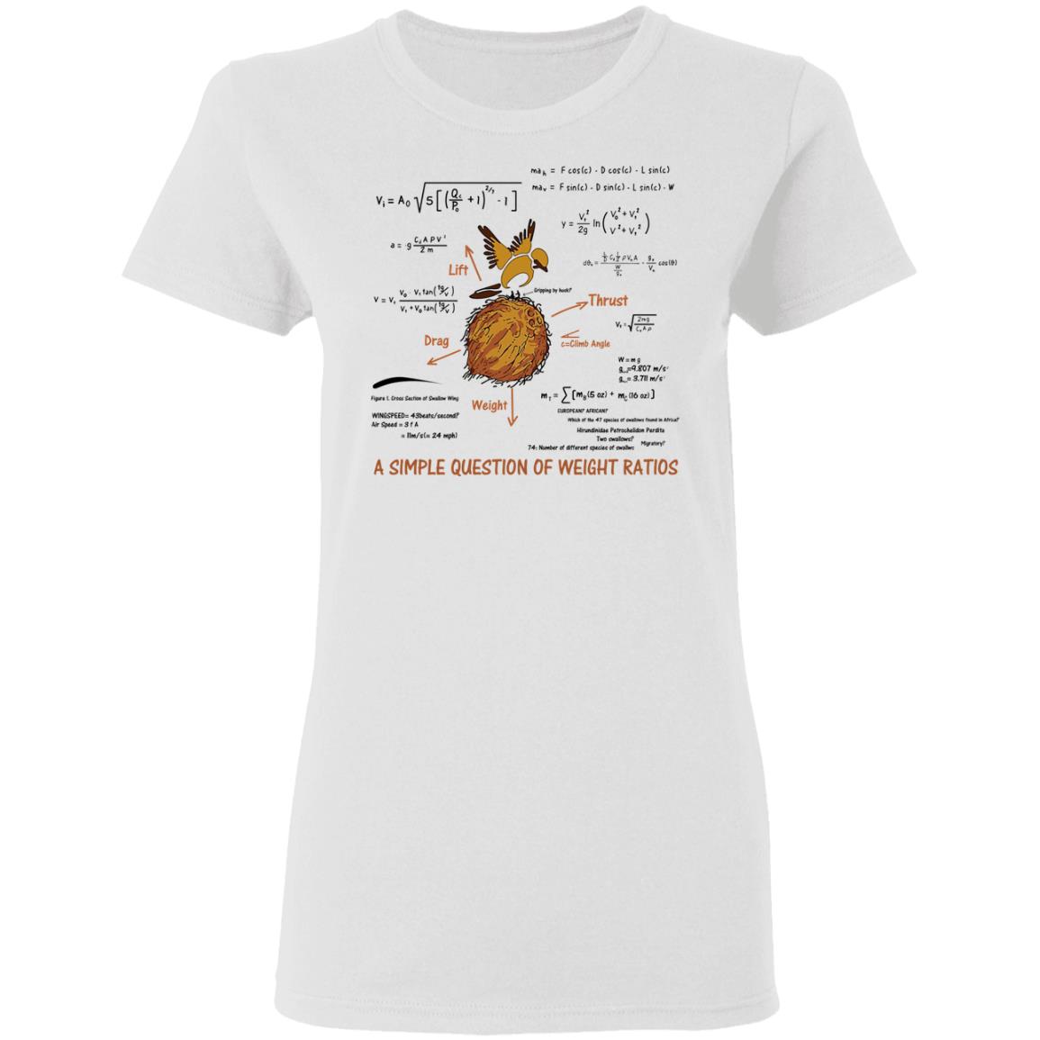 A Simple Question Of Weight Ratios Funny Math Teacher Shirt, Hoodie, Tank