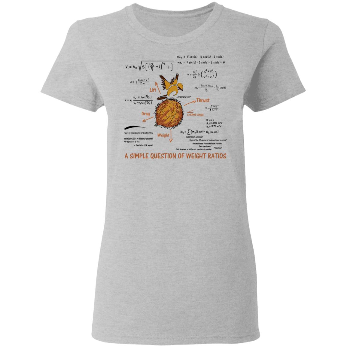 A Simple Question Of Weight Ratios Funny Math Teacher Shirt, Hoodie, Tank