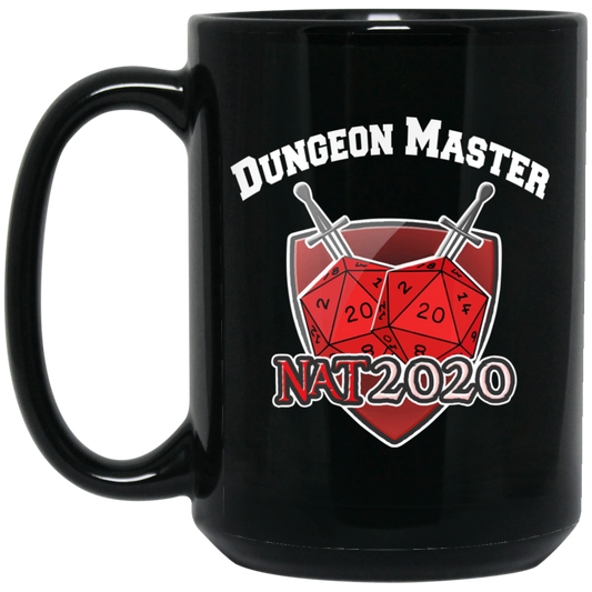 
	Dungeon Master Nat 20 DnD D20 Dungeons Dragons Mug