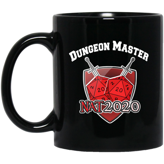 Dungeon Master Nat 20 DnD D20 Dungeons Dragons Mug