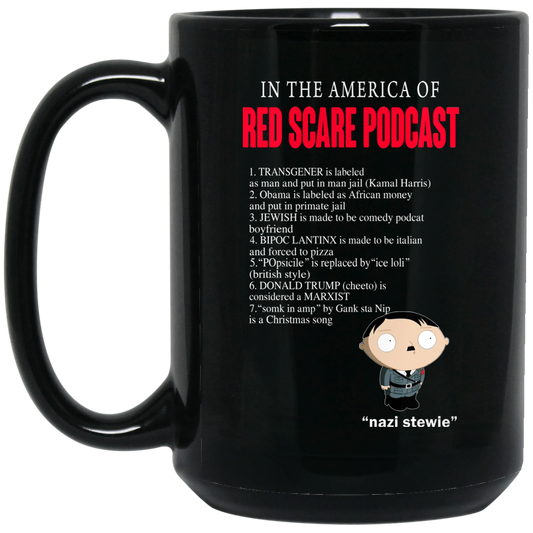 In The America Of Red Scare Podcast Nazi Stewie Mug