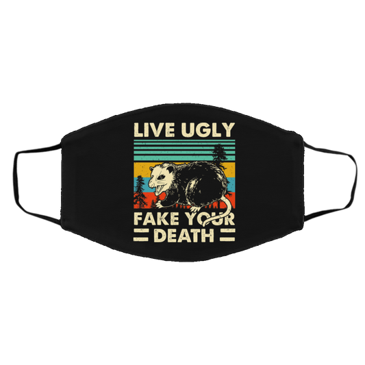 Opossum Live Ugly Fake Your Death Face Mask