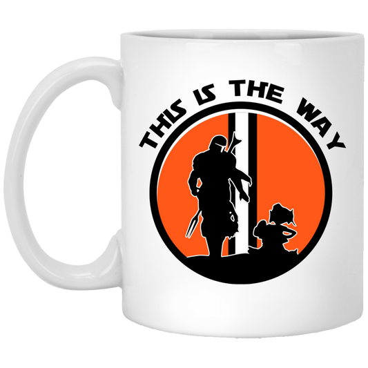 This Is The Way The Mandalorian Silhouette Star Wars Mug
