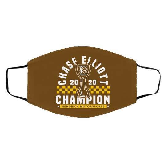 Chase Elliott 2020 Champion Hendrick Motorsports Face Mask