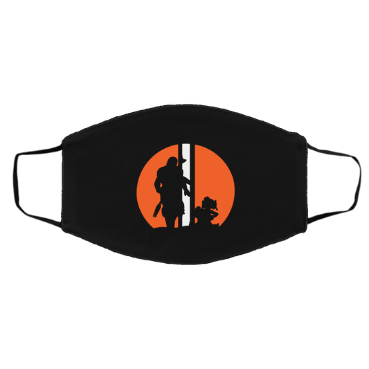 This Is The Way The Mandalorian Silhouette Star Wars Face Mask
