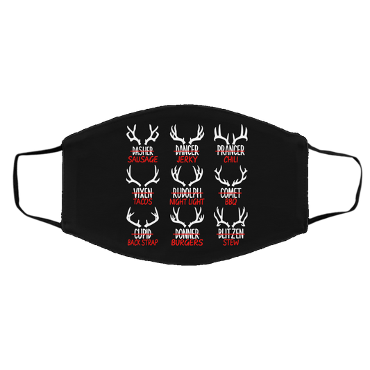 Sleigh My Name Christmas Sweater Sausage Jerky Chili Face Mask